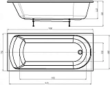 Акриловая ванна Aquatek Ника 150x75 NIK150-0000001 фото 3