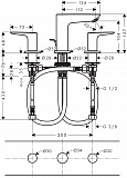 Смеситель Hansgrohe Talis E 71733340 для раковины с донным клапаном фото 2