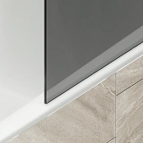 Шторка для ванны MaybahGlass 30x140 MGV-252-2ш профиль бронза стекло графит фото 6
