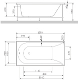 Акриловая ванна Am.Pm Spirit 150x70 W72A-150-070W-A2 фото 5