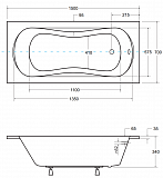 Акриловая ванна Besco Aria Prosafe 150x70 WAA-150-PS фото 3