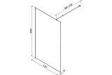 Душевая перегородка AM.PM Func 120x200 W84WI-120-F1-BTE стекло прозрачное профиль черный фото 7