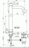 Смеситель Ideal Standard Ceraline BC194AA для раковины с донным клапаном фото 3