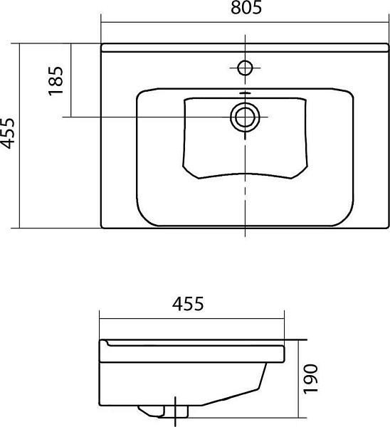 Мебельная раковина Santek Миранда 80 1WH302251 фото 4