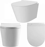Унитаз Paomo Rita Pro Vortex PO-40225 подвесной безободковый с микролифтом фото 14