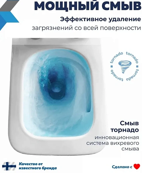 Унитаз Paomo Eva Vortex PO-40313 подвесной безободковый с микролифтом фото 2