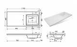 Мебельная раковина Эстет Даллас 110 ФР-00001668 правая фото 4