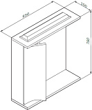 Зеркало-шкаф Am.Pm Like 65 L, белый глянец фото 10