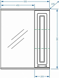 Зеркало-шкаф Stella Polar Кармела 65х80 SP-00000184 с подсветкой фото 4