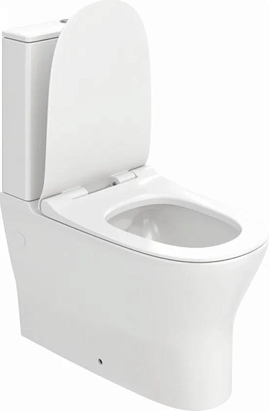 Унитаз-компакт Watersense Jessie W00135 напольный безободковый с микролифтом фото 7