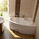 Акриловая ванна Ravak Asymmetric 170x110 C491000000 угловая с ножками и фронтальной панелью фото 5