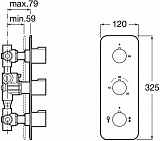 Термостат Roca Puzzle 5A2778C00 для душа с внутренней частью фото 4