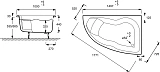 Акриловая ванна Jacob Delafon Micromega Duo 150x100 E60219-00 с ножками левая фото 3