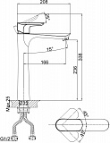 Смеситель D&K Venice Baciano DA1032001 для раковины фото 3