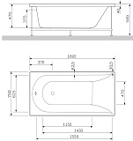 Акриловая ванна Am.Pm Inspire 170x75 W5AA-170-075W-A64 фото 5