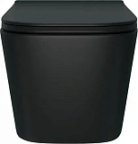 Унитаз Watersense Eva Pro Vortex Black W00789 подвесной безободковый с микролифтом фото 2