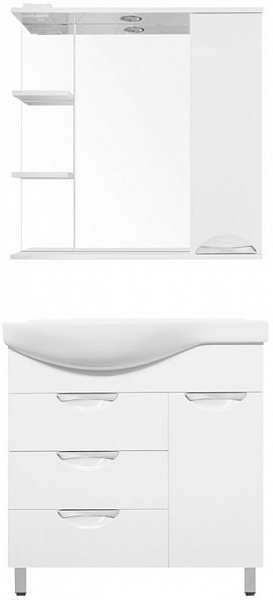 Мебель для ванной Style Line Жасмин 80 напольная правая фото 1