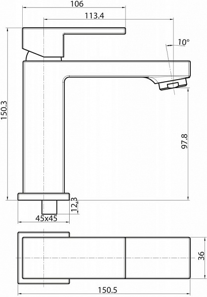 Смеситель BelBagno Magna MAG-LVM-CRM для раковины фото 2