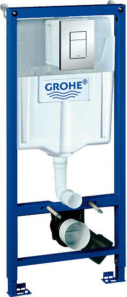 Унитаз Gustavsberg Hygienic Flush WWC 5G84HR01 безободковый и инсталляция Grohe Rapid SL 38772001 с кнопкой смыва фото 2