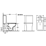 Унитаз Grossman Cristal GR-4471S напольный безободковый с микролифтом фото 2