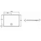 Ультратонкий душевой поддон Jacob Delafon Odeon Up 120x90 N115K-00 фото 2