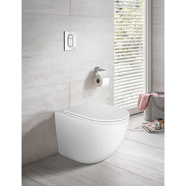 Унитаз Azario Grado AZ-2141D-UQ1 приставной безободковый с сиденьем микролифт фото 14