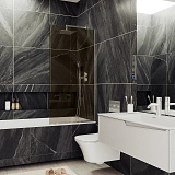 Шторка для ванны MaybahGlass 30x140 MGV-250-5у профиль хром стекло бронза фото 1