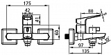 Смеситель Milardo Atlantic ATLSBC0M02 для ванны с душем фото 15