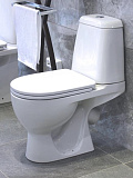 Унитаз-компакт Sanita Luxe WC.CC/Max/2-DM/WHT.G/S1 напольный с сиденьем микролифт фото 3