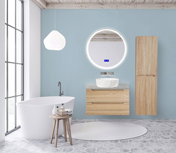 Зеркало BelBagno Rng 80x80 SPC-RNG-800-LED-TCH-RAD с подсветкой фото 10