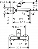 Смеситель Hansgrohe Logis 71225000 для раковины фото 2