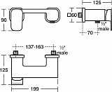 Смеситель Ideal Standard Tonic II A6337AA для душа фото 4