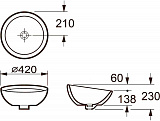 Раковина Roca Bol 42 см 32787600N фото 7