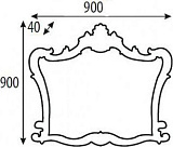 Зеркало Misty Bianco 90x90 Л-Бья02090-391 фото 4