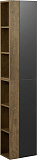 Шкаф-пенал Акватон Терра 35x85 см серый / тёмное дерево 1A247503TEKA0 правый фото 2