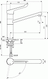 Смеситель Ideal Standard Ceraflex BC137AA для кухонной мойки фото 3