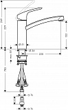 Смеситель Hansgrohe Focus M41 31804000 для кухонной мойки фото 6