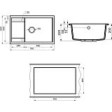 Мойка для кухни Point Велета 80 см PN3002GR фото 3