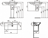 Раковина Ideal Standard Connect Space 70 см E136701 левая фото 4