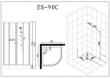 Душевая кабина Esbano Elegancia ESKB90C фото 8