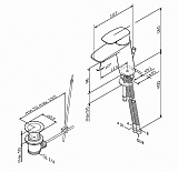 Смеситель Am.Pm Spirit V2.1 F71A82100 для раковины с донным клапаном фото 8
