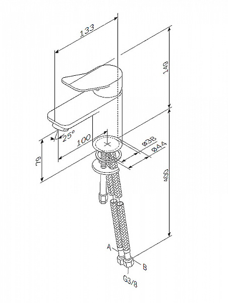 Смеситель Am.Pm X-Joy F85A02100 для раковины фото 11