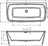 Акриловая ванна Riho Adore FS 180x86 BD0400500000000 фото 3