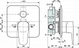 Смеситель Ideal Standard Cerafine D A7190AA для душа фото 2