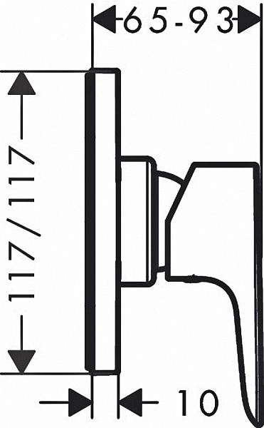 Смеситель Hansgrohe Talis E 71764000 для душа фото 2