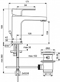 Смеситель Ideal Standard Cerafine D BC686U8 для раковины с донным клапаном фото 2