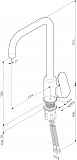 Смеситель Am.Pm Like F8006000 для кухонной мойки фото 7