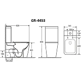 Унитаз Grossman Style GR-4453S напольный безободковый с микролифтом фото 2