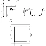 Мойка для кухни Point Динара 40 см PN3004GR фото 3