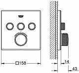 Термостат Grohe Grohtherm SmartControl 29157LS0 для душа фото 6
